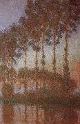 Claude Monet Poplars on the banks of the ept France oil painting reproduction
